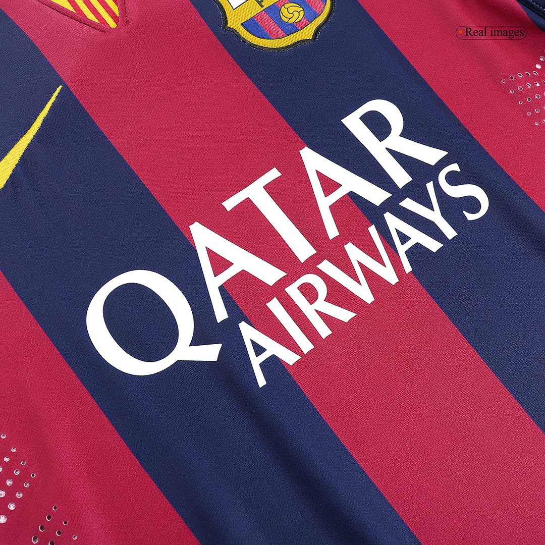 Barcelona NEYMAR JR #11 Home Soccer Jersey Retro 2014/15