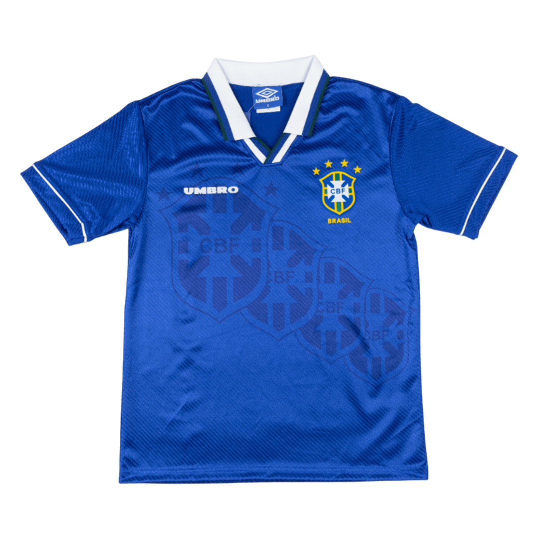 Retro 9496 Brazil Away Soccer Jersey Blue