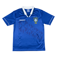 Retro 9496 Brazil Away Soccer Jersey Blue