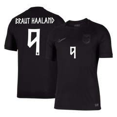 BRAUT HAALAND #9 Player Version Norway Away Soccer Jersey World Cup 2026 Black