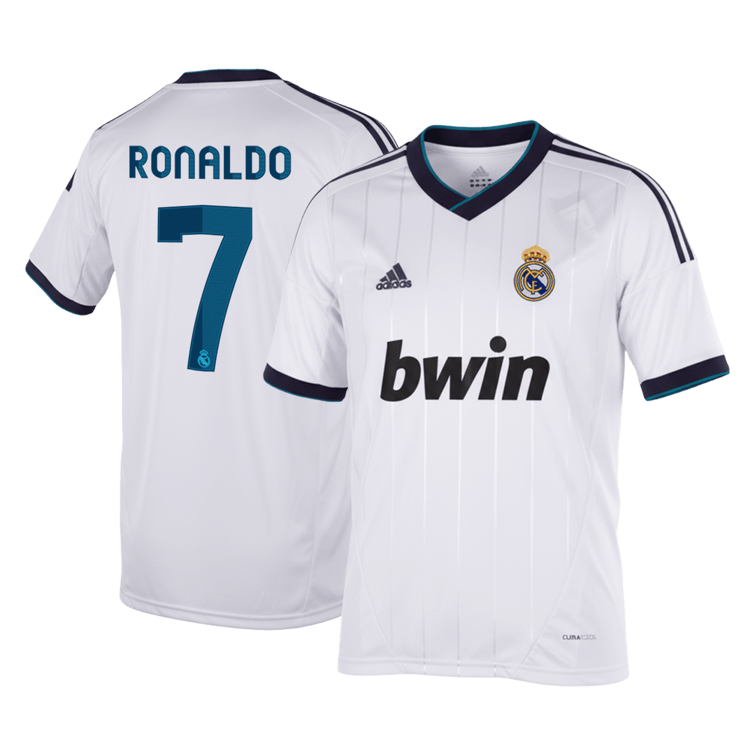RONALDO #7 Retro 2012/13 Real Madrid Home Soccer Jersey White