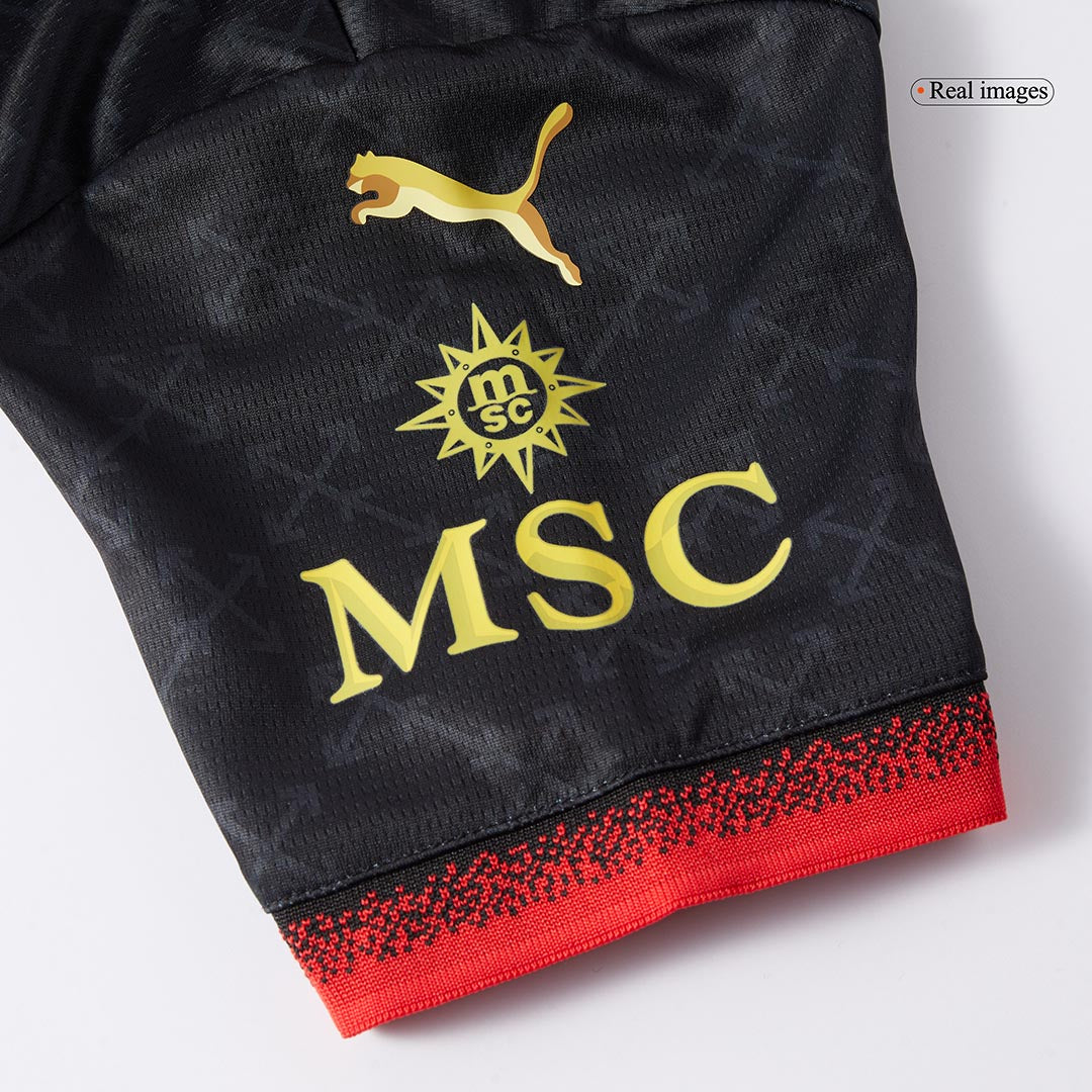 AC Mailand Viertes Auswärts-Fußballtrikot (Trikot + Shorts) 2024/25 Grün &amp; Schwarz für Kinder