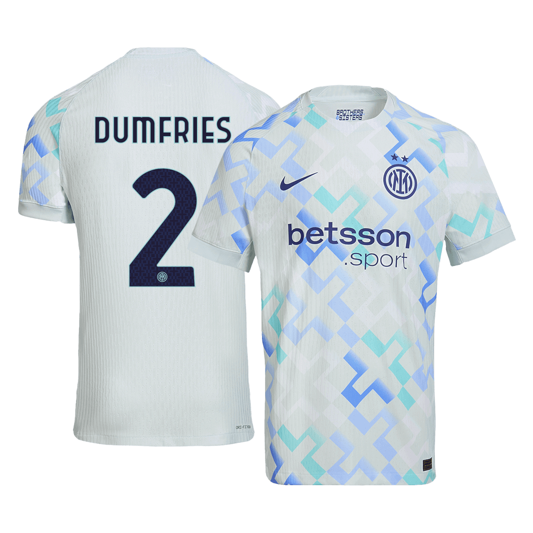 DUMFRIES #2 Authentic Inter Milan Away Soccer Jersey 2025/26 Blue