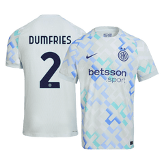 DUMFRIES #2 Authentic Inter Milan Away Soccer Jersey 2025/26 Blue