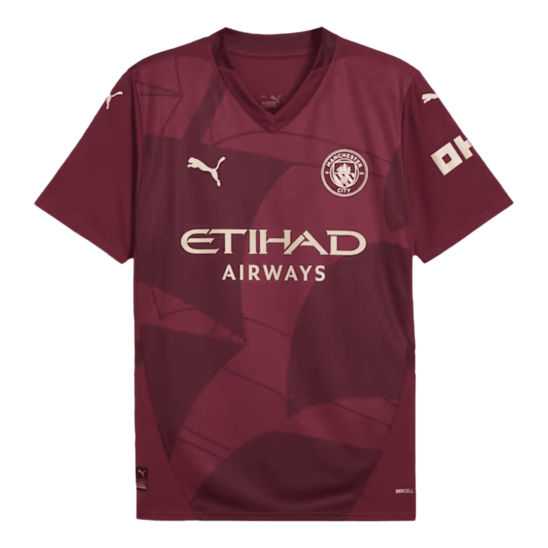Maillot de football extérieur Manchester City DE BRUYNE #17 troisième édition 2024/25