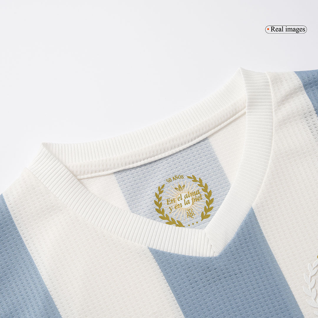 Argentina Soccer Jersey Kit 2024 Kids(Jersey+Shorts) - 50th Anniversary