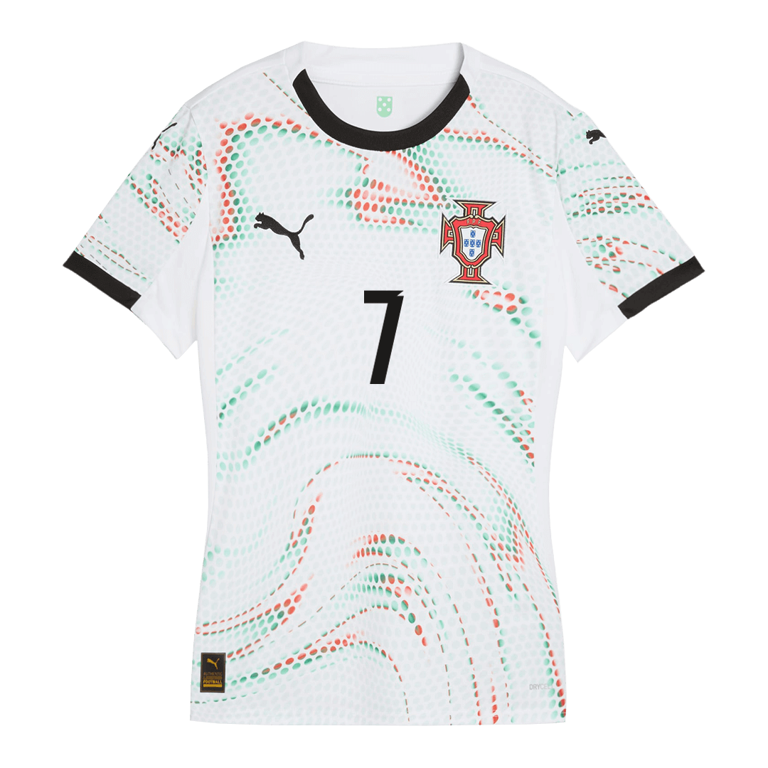 Maillot de football extérieur Ronaldo #7 du Portugal pour femme 2025