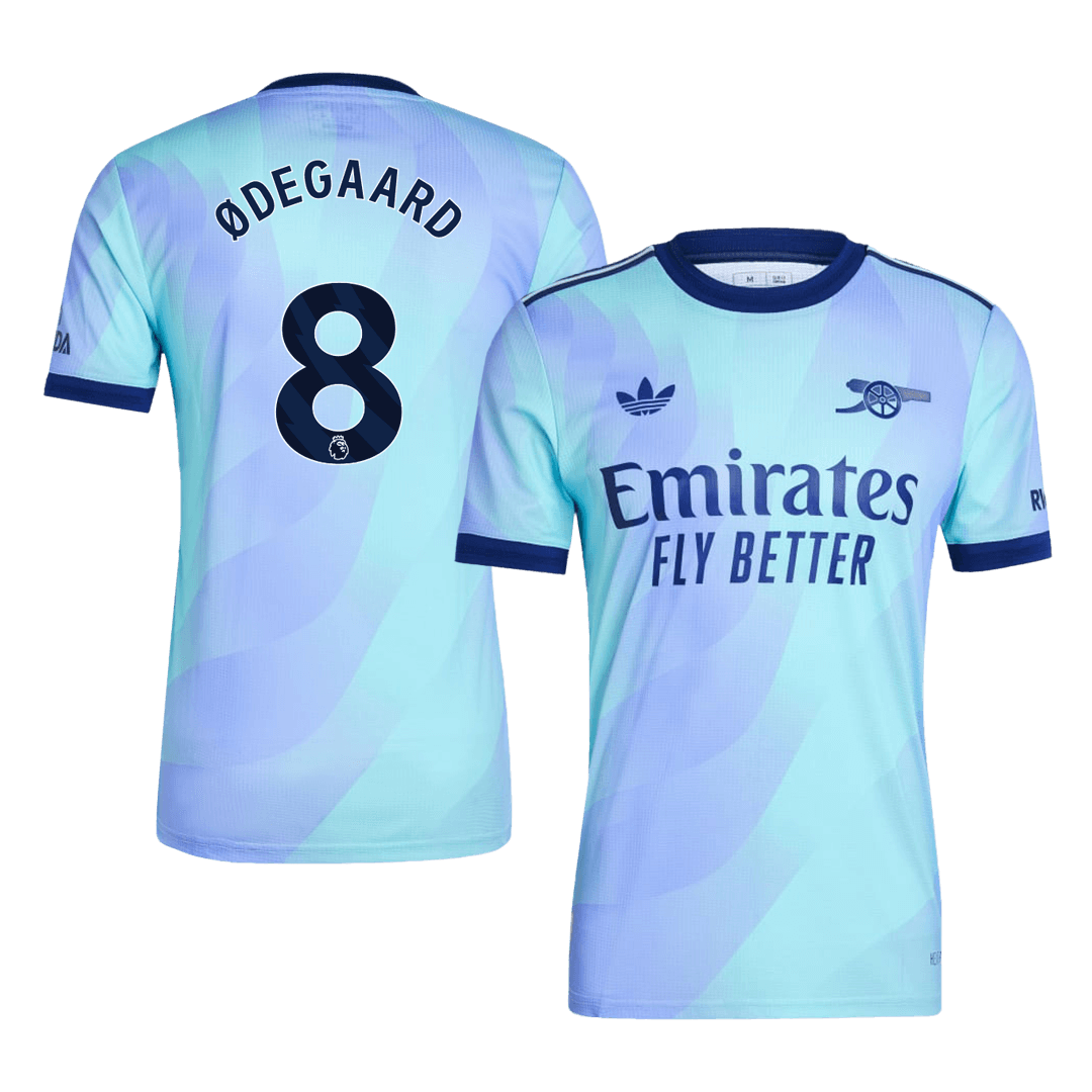 Arsenal ØDEGAARD ​​#8 Drittes Auswärts-Fußballtrikot Authentisch 2024/25