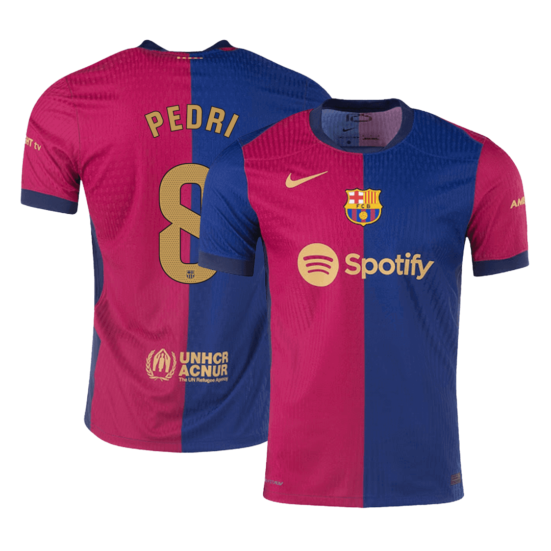 Barcelona PEDRI #8 Home Jersey Authentic 2024/25