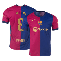 Barcelona PEDRI #8 Home Jersey Authentic 2024/25