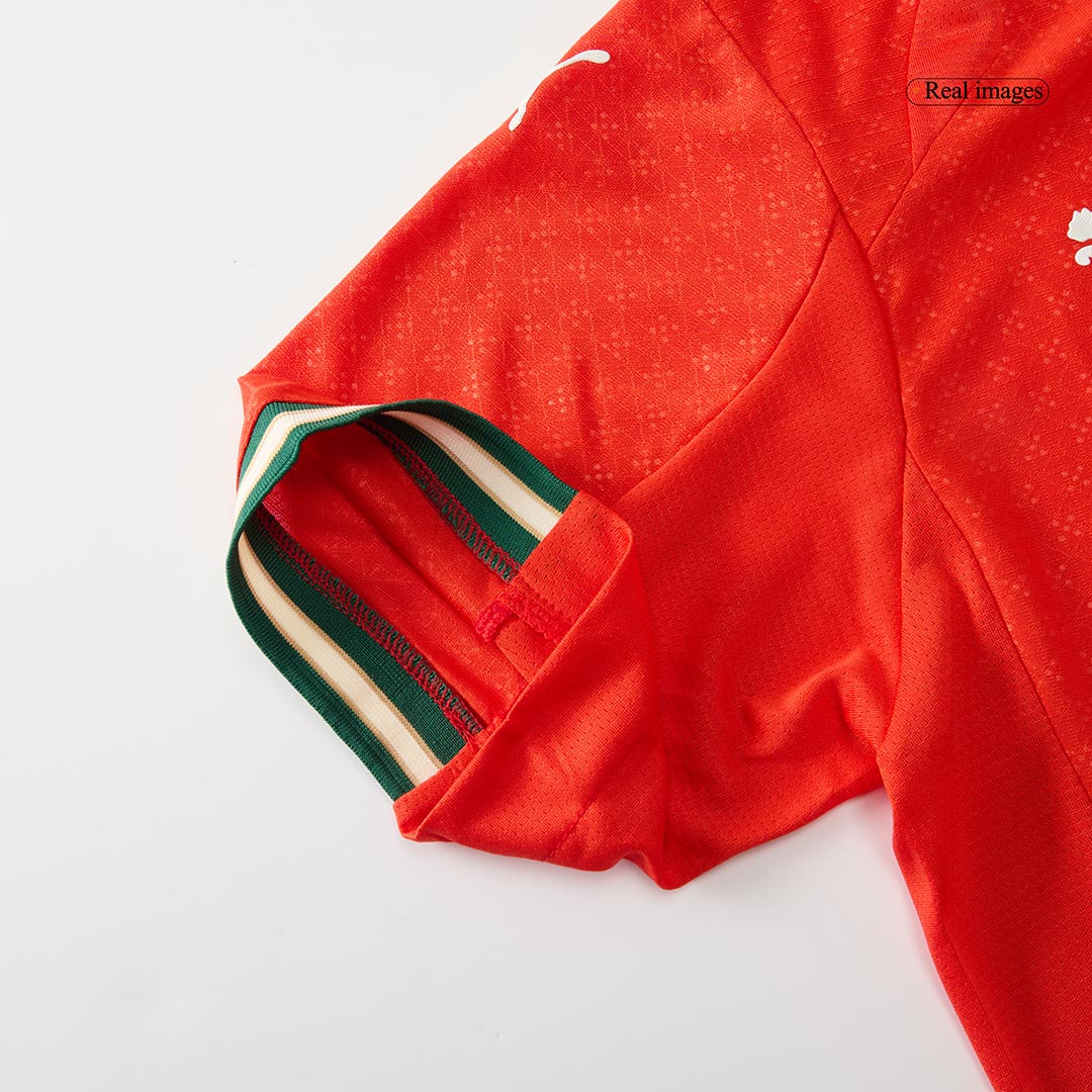 Maillot de football domicile Portugal Ronaldo #7 authentique 2025