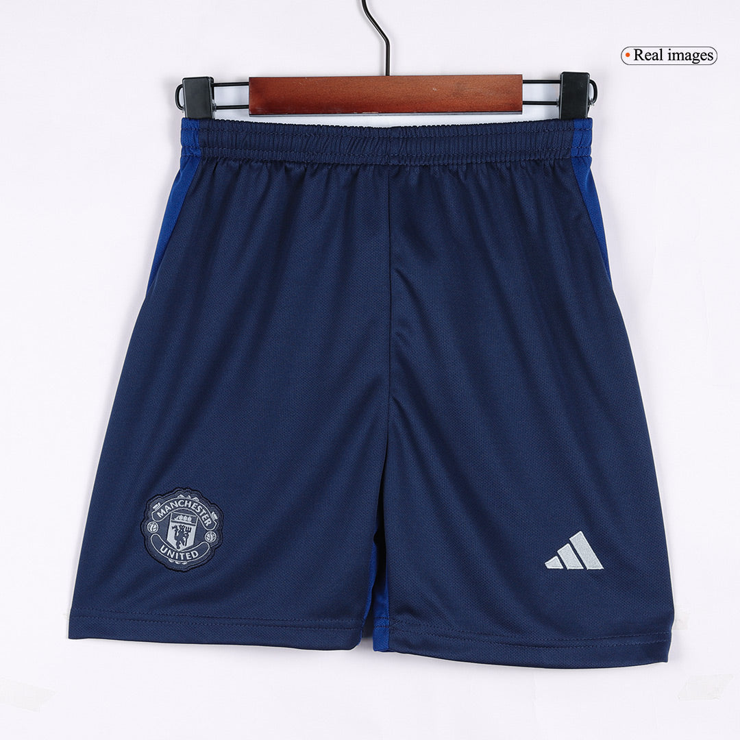 Manchester United Away Jersey Kit 2024/25 Kids(Jersey+Shorts)