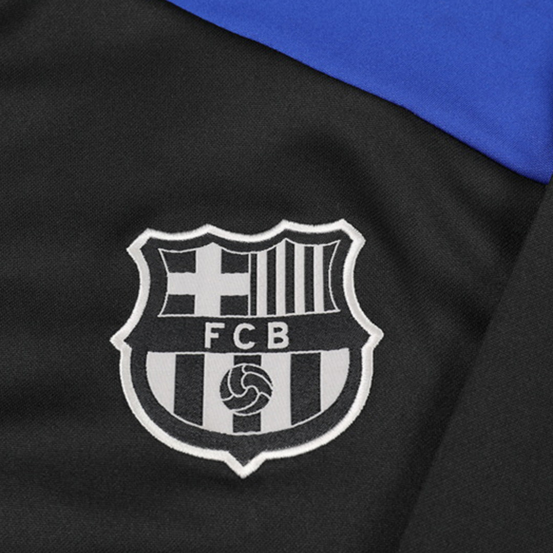 Kids Barcelona Zipper Sweatshirt Kit 2024/25