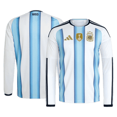 Argentina Home Long Sleeve Soccer Jersey World Cup 2026 Blue&White