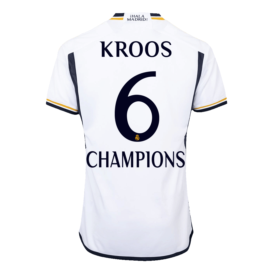 Real Madrid KROOS #6 CHAMPIONS Home Jersey Authentic 2023/24