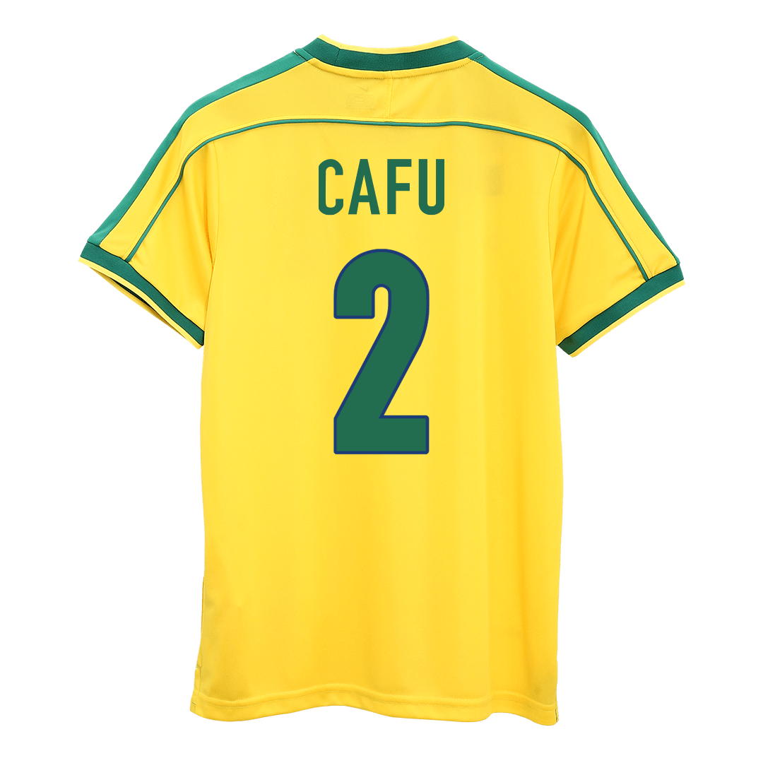 Maillot de football rétro domicile Brésil CAFU #2 1998