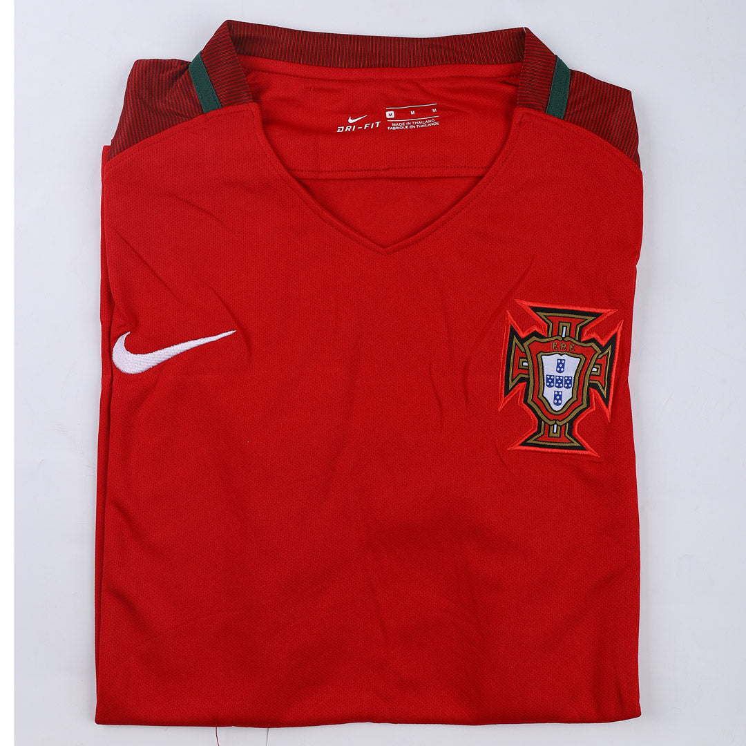 Portugal Home Soccer Jersey Retro 2016
