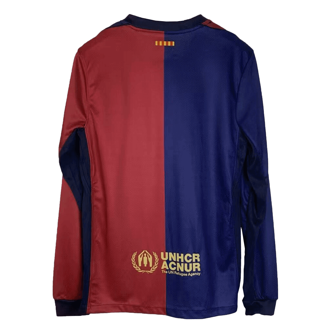 Barcelona Langarm-Heimtrikot 2024/25