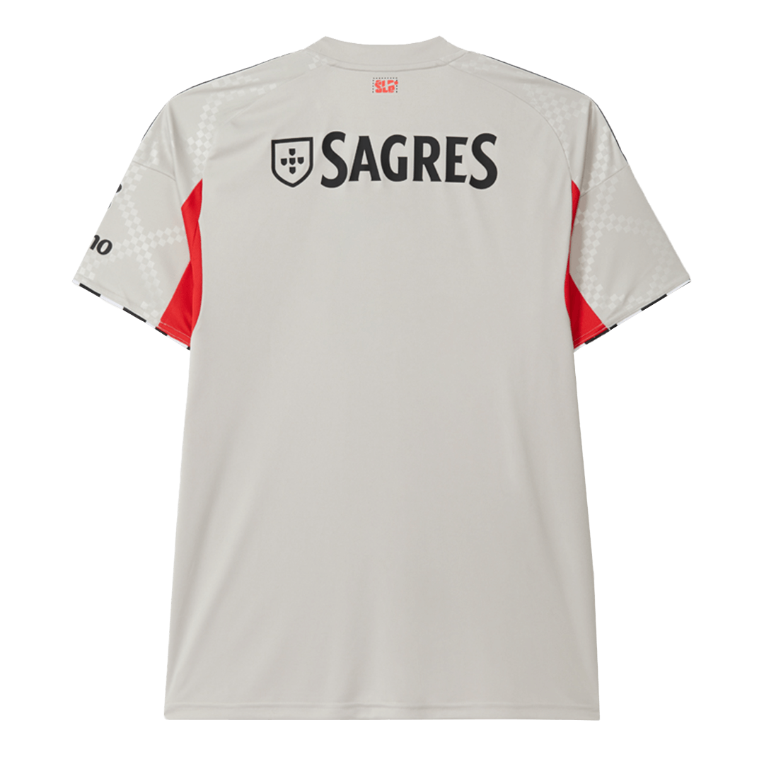 Benfica Away Soccer Jersey 2025/26 Beige