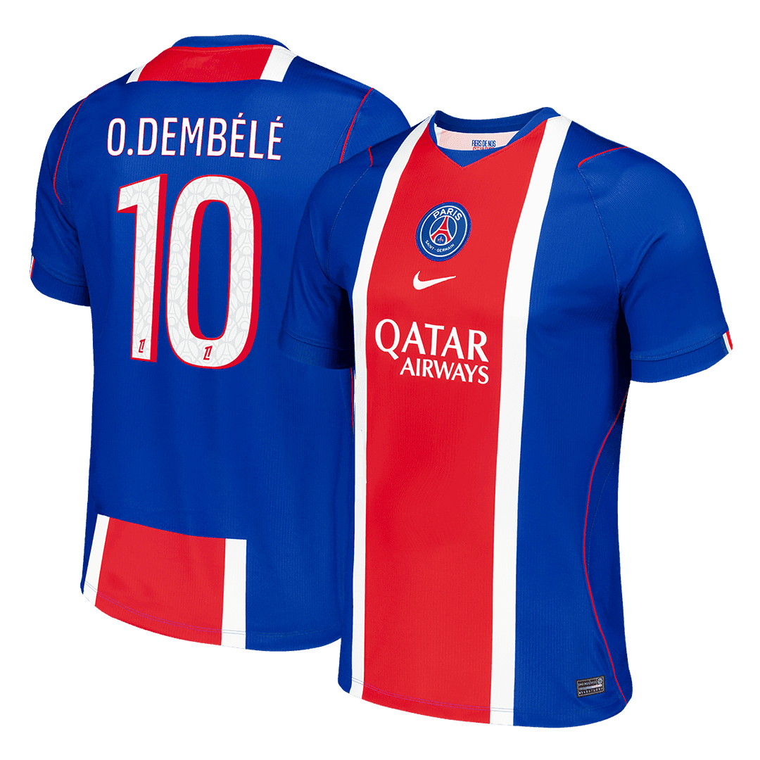 O.DEMBÉLÉ #10 Men Fan Version PSG Home Soccer Jersey 2026/27 Old Royal
