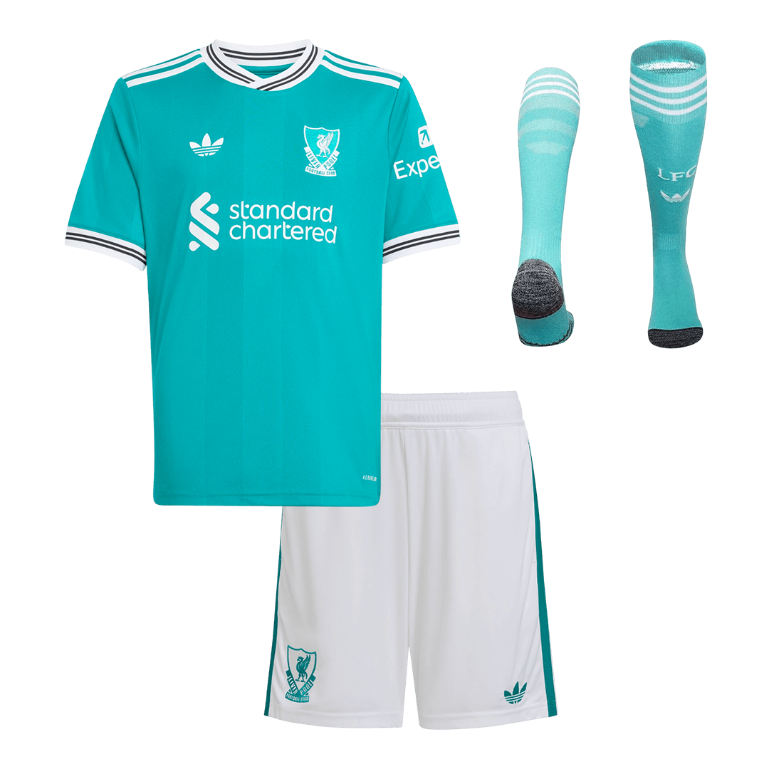 Kid's Liverpool Third Kit(Jersey+Shorts+Socks) 25/26 Green