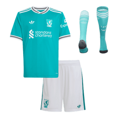Kid's Liverpool Third Kit(Jersey+Shorts+Socks) 25/26 Green