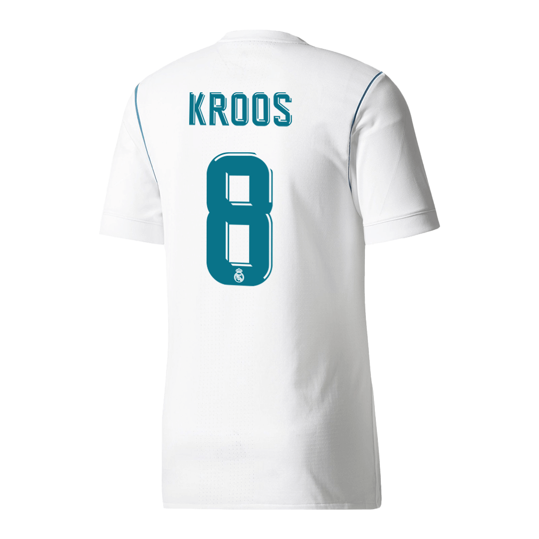Maillot de football rétro domicile Real Madrid KROOS #8 2017/18