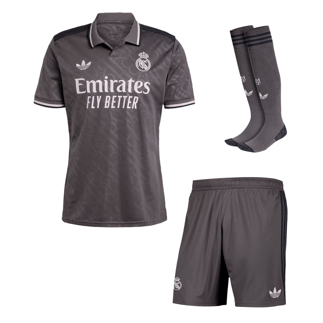 Maillot extérieur Real Madrid 2024/25 (maillot, short, chaussettes)