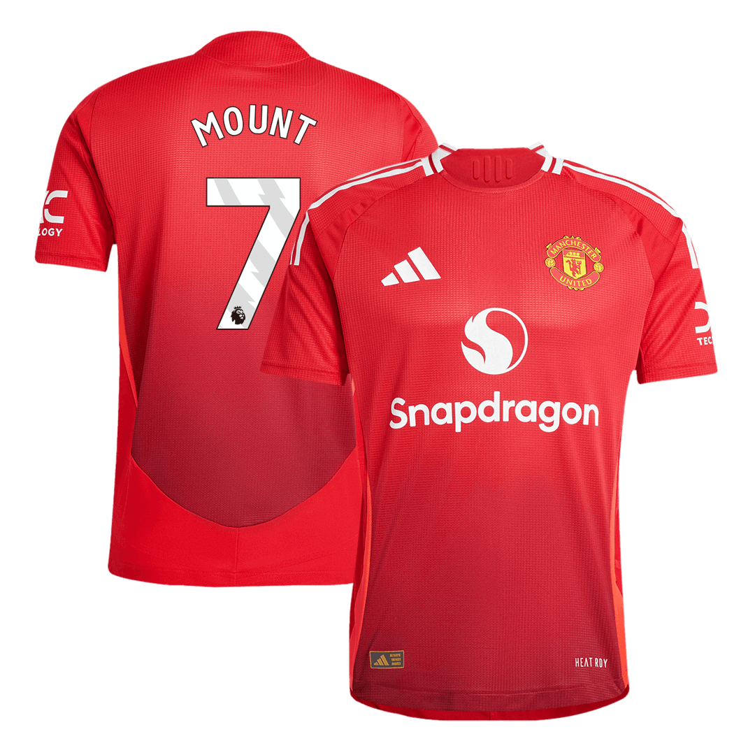 Manchester United MOUNT #7 Home Soccer Jersey Authentic 2024/25