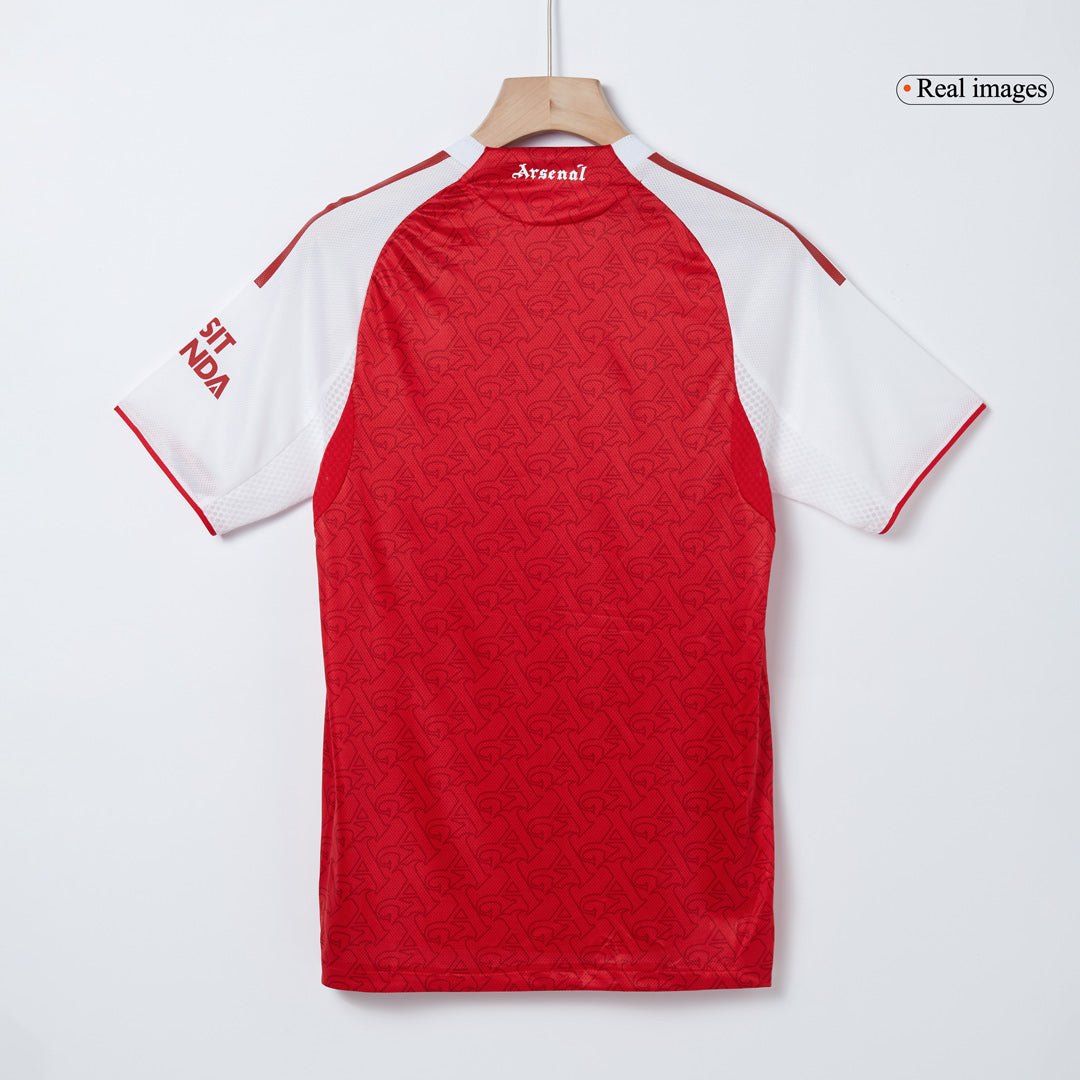 ØDEGAARD #8 Authentic Arsenal Home Soccer Jersey 2025/26 Red
