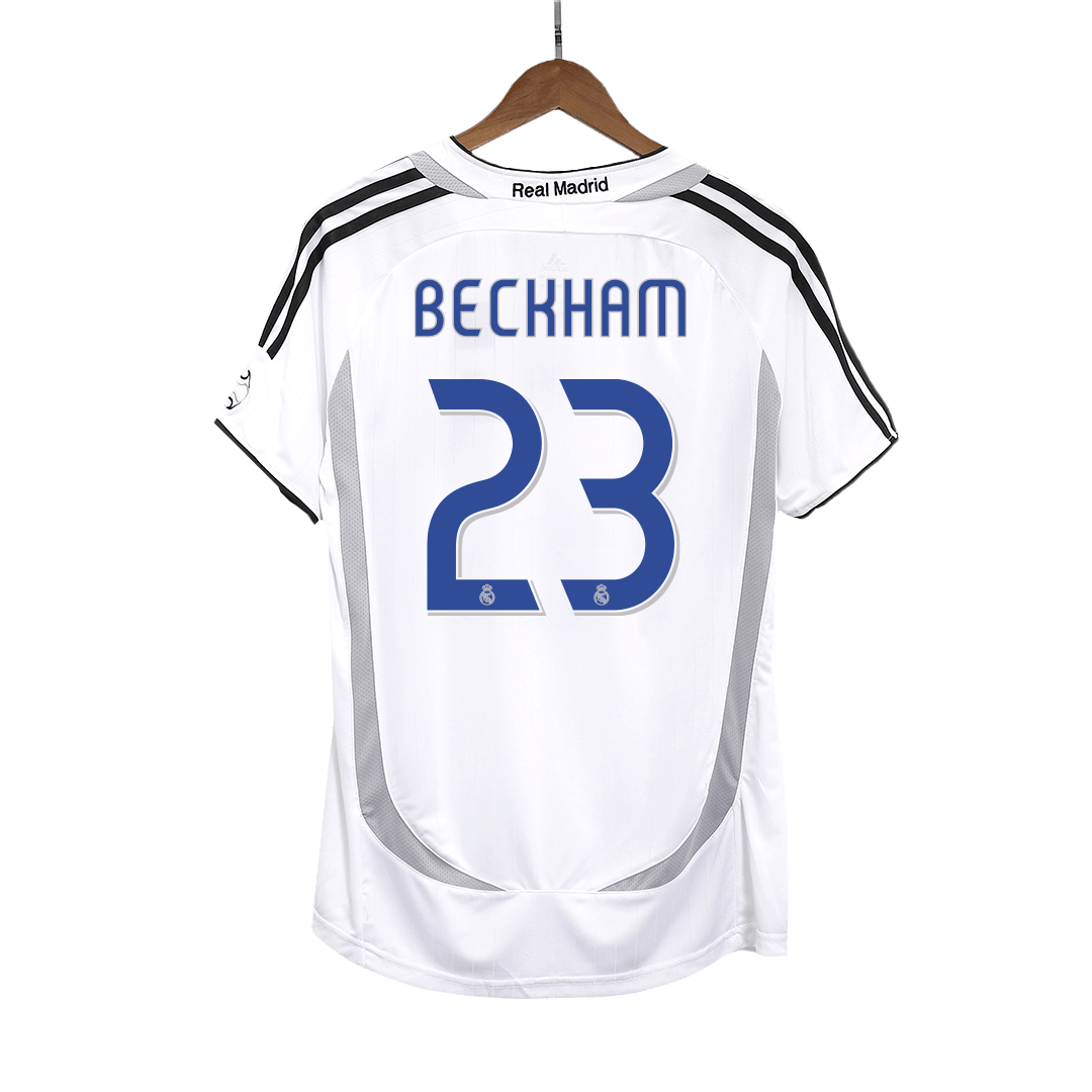 Real Madrid BECKHAM #23 Home Soccer Jersey Retro 2006/07