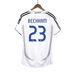 Real Madrid BECKHAM #23 Home Soccer Jersey Retro 2006/07