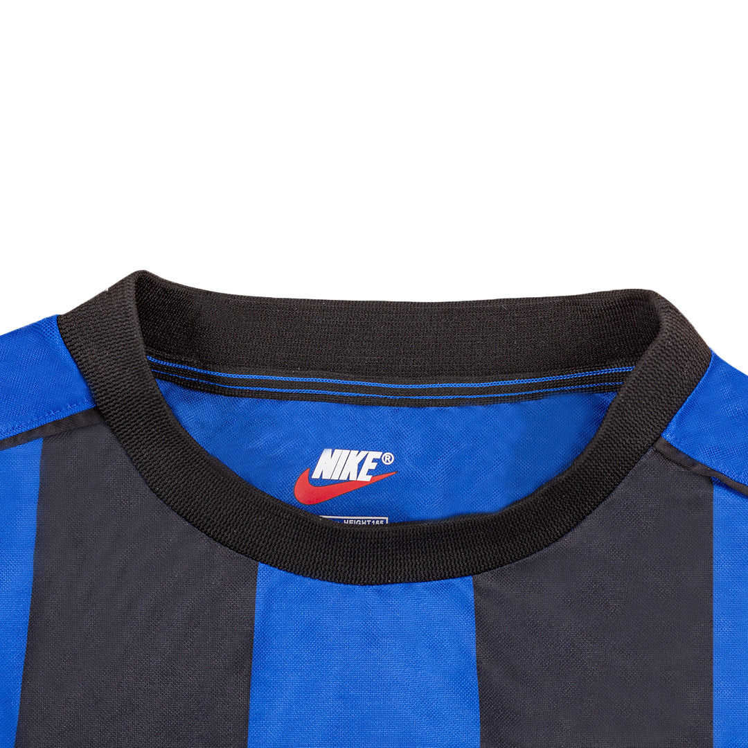 Maillot de football rétro Inter Milan RONALDO #9 Domicile 1999/00