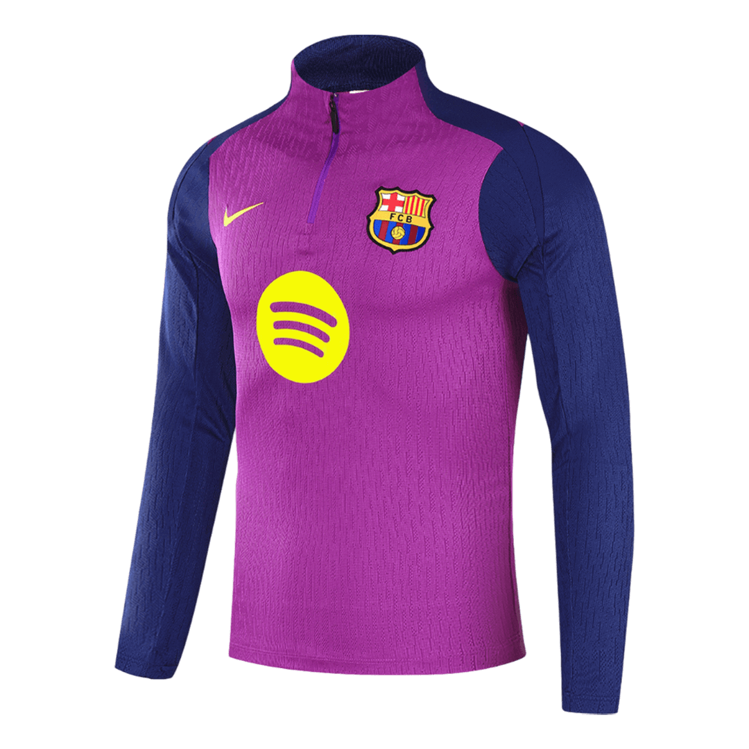 Barcelona Zipper Sweatshirt Kit(Top+Pants) 25/26 Purple