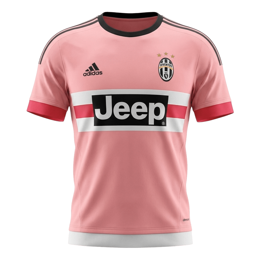 Retro 15/16 Juventus Away Soccer Jersey Pink