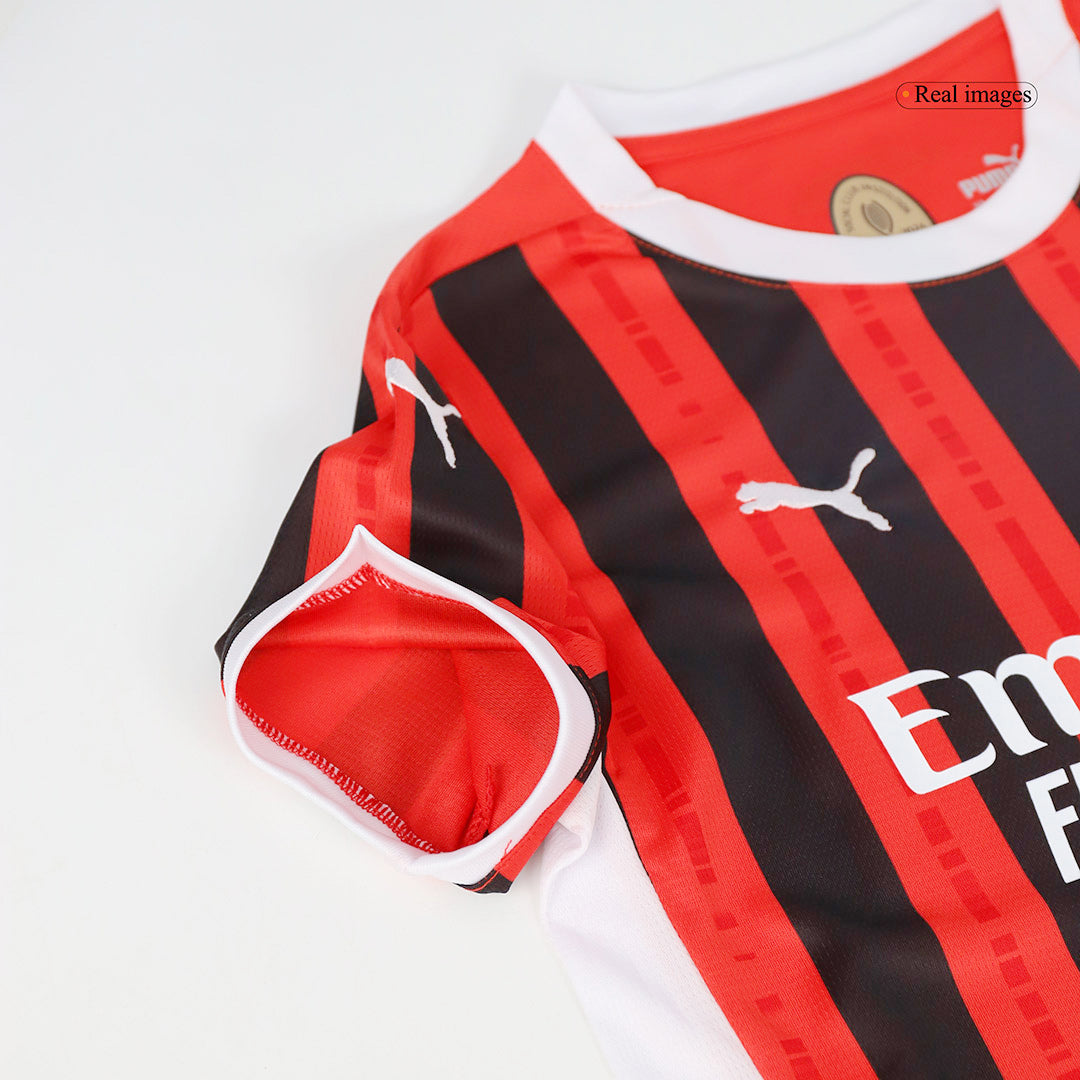 AC Milan Home Jersey Kit 2024/25 Kids(Jersey+Shorts)