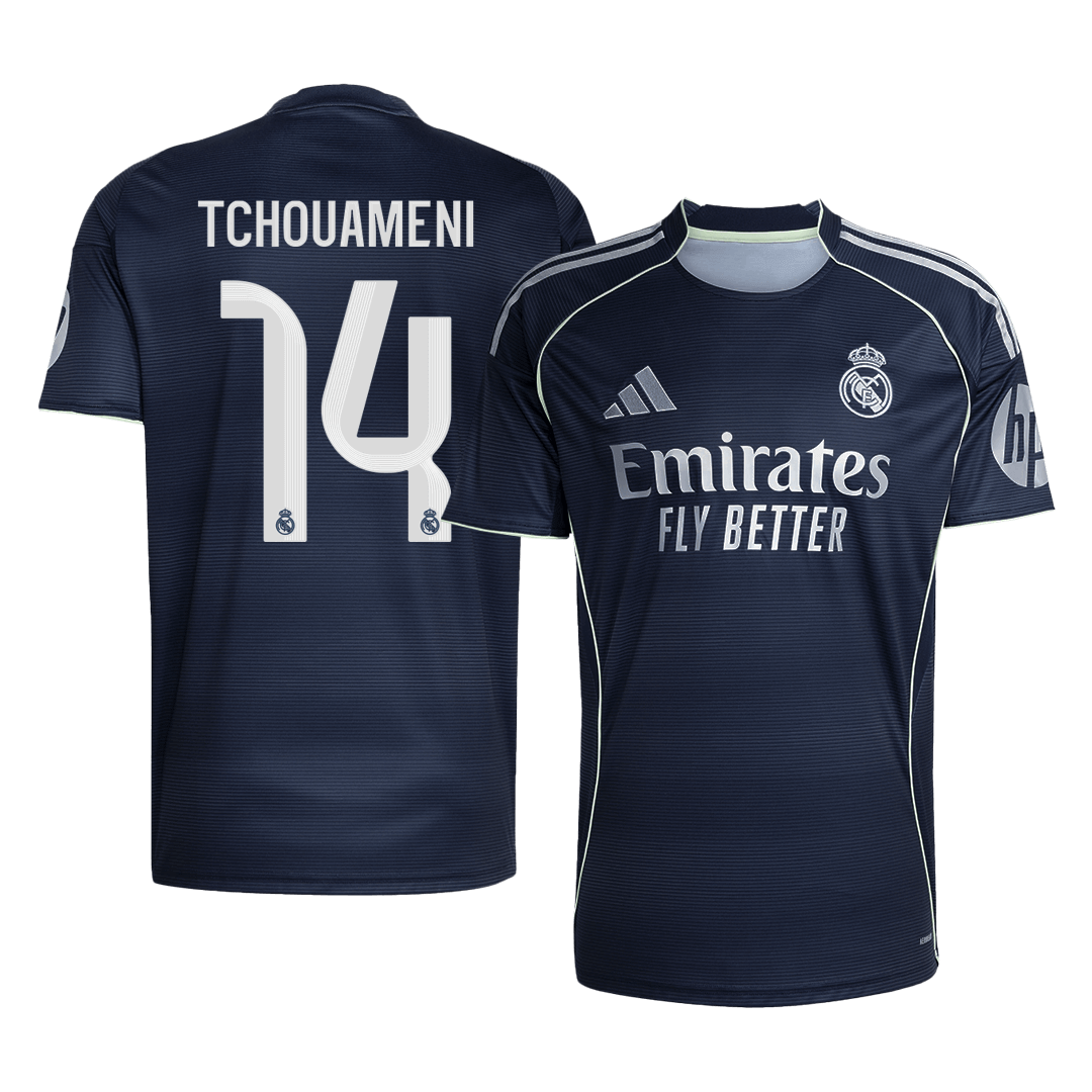 TCHOUAMENI #14 Real Madrid Away Soccer Jersey 2025/26 Navy