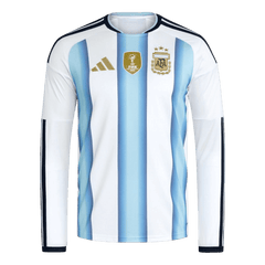 Argentina Home Long Sleeve Soccer Jersey World Cup 2026 Blue&White