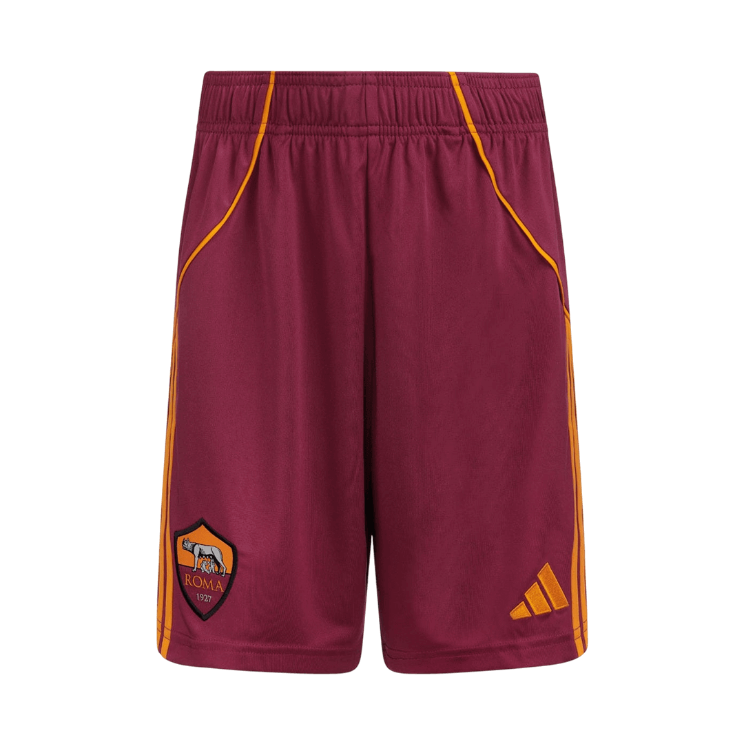 Roma Home Soccer Shorts 25/26 Red