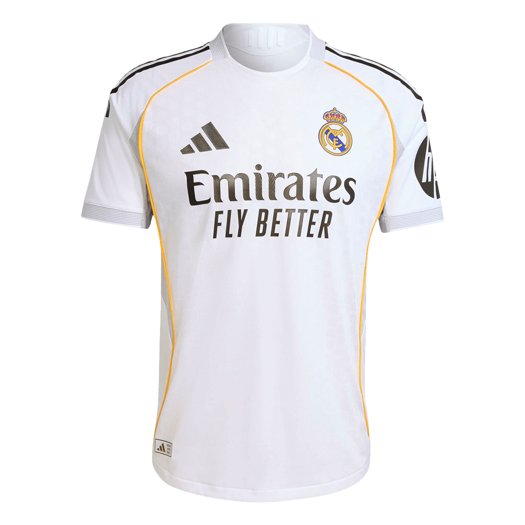 Maillot de football domicile authentique du Real Madrid 2025/26 blanc