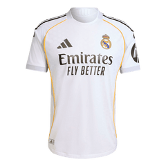 Maillot de football domicile authentique du Real Madrid 2025/26 blanc