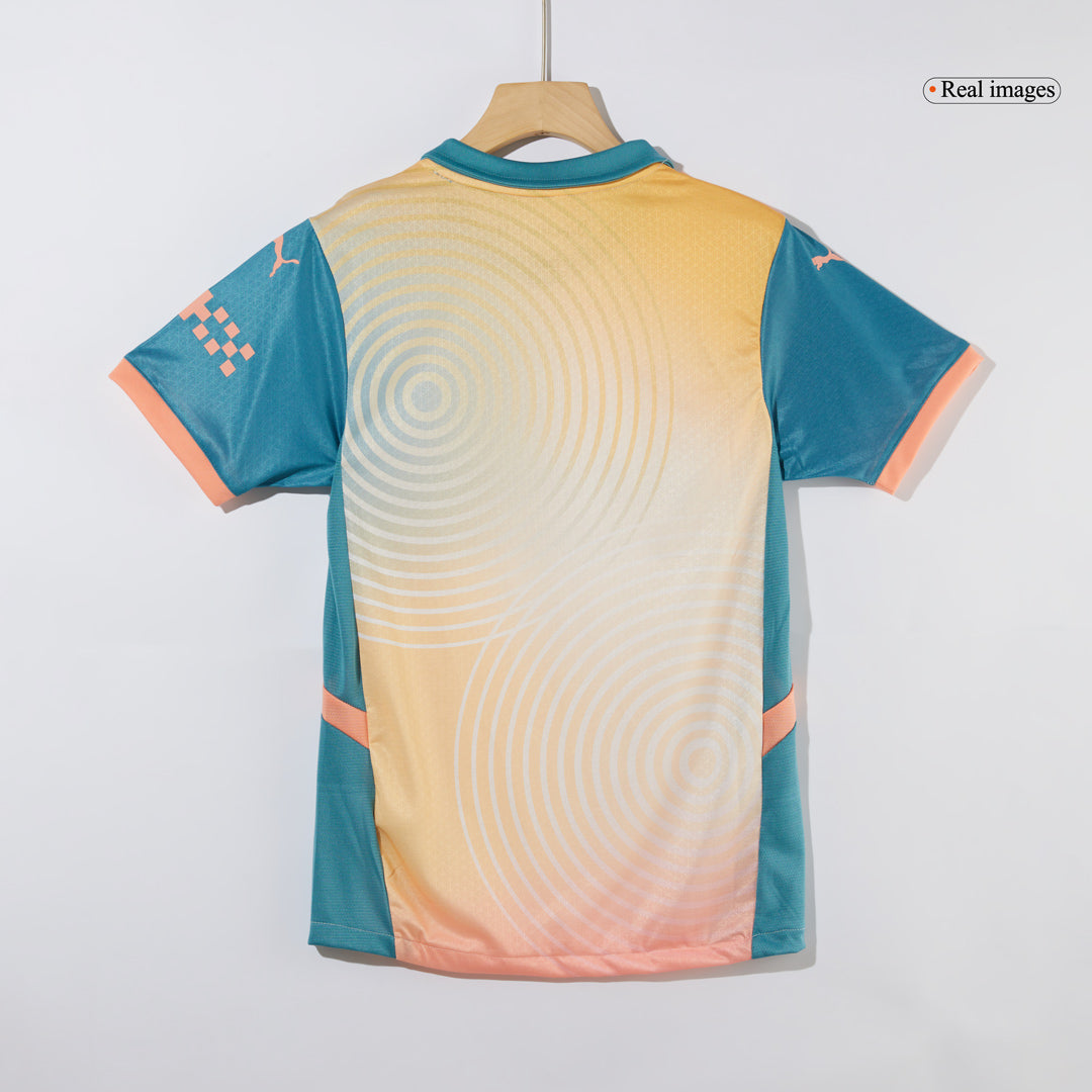 Maillot de football extérieur Manchester City HAALAND #9, 4e édition, authentique, 2024/25 - Definitely City (édition UCL)