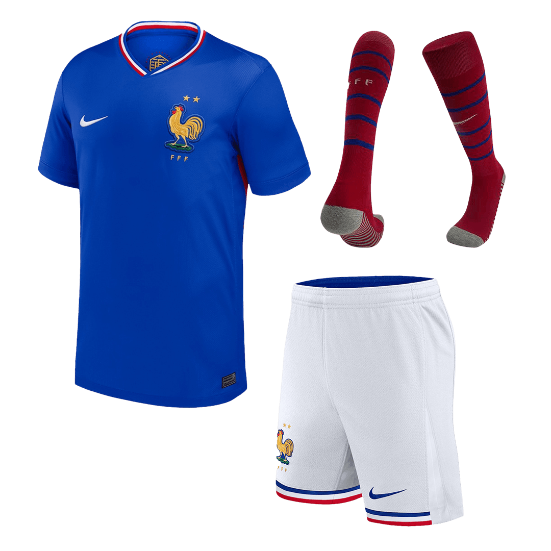Maillot domicile France EURO 2024 Enfant (Maillot + Short + Chaussettes)