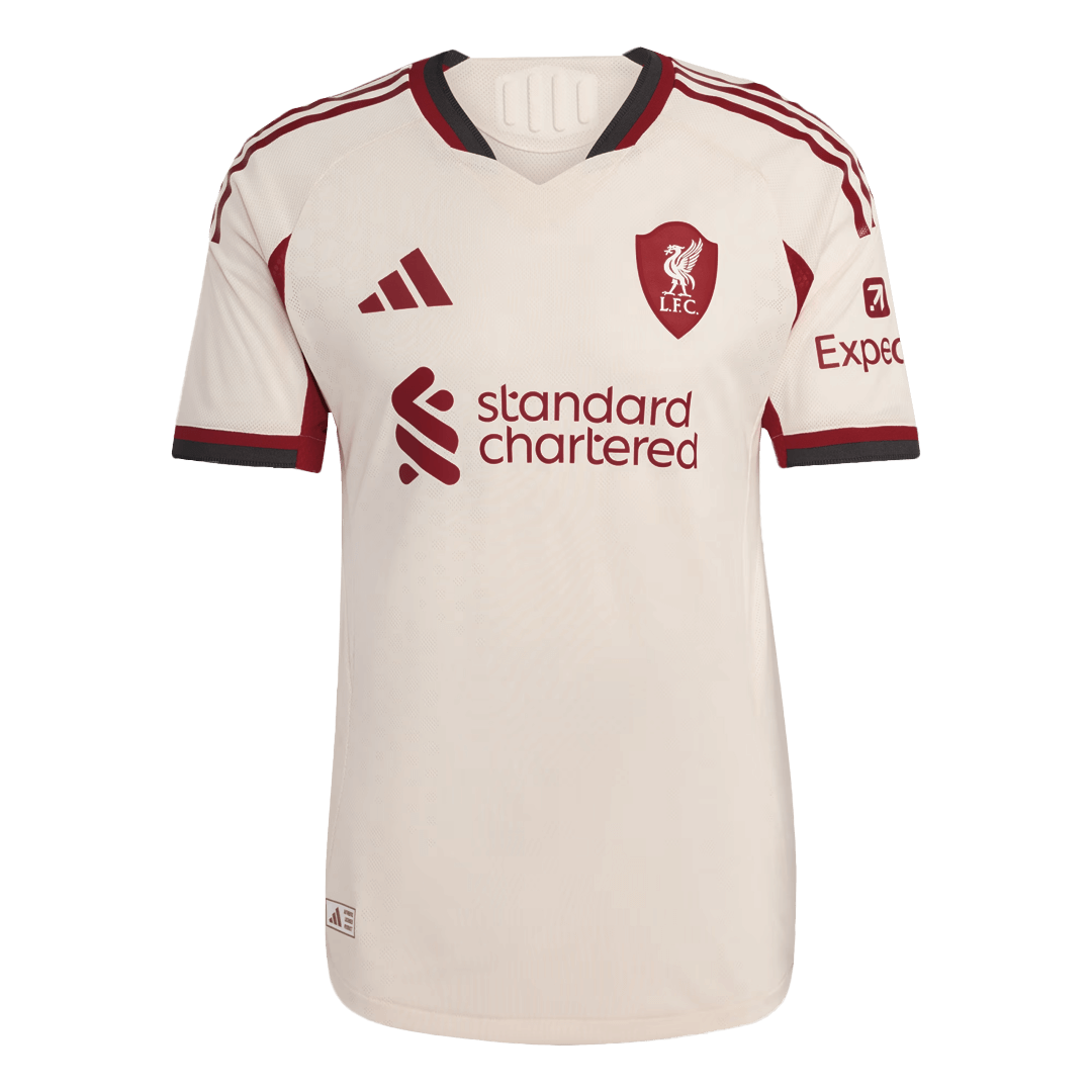 GAKPO #18 Authentic Liverpool Away Soccer Jersey 25/26 White