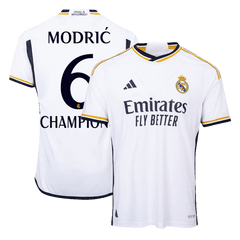 Real Madrid MODRIĆ #6 CHAMPIONS Home Jersey Authentic 2023/24