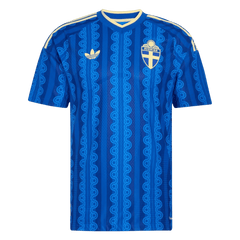 Men Player Version Sweden Away Soccer Jersey World Cup 2026 Blue