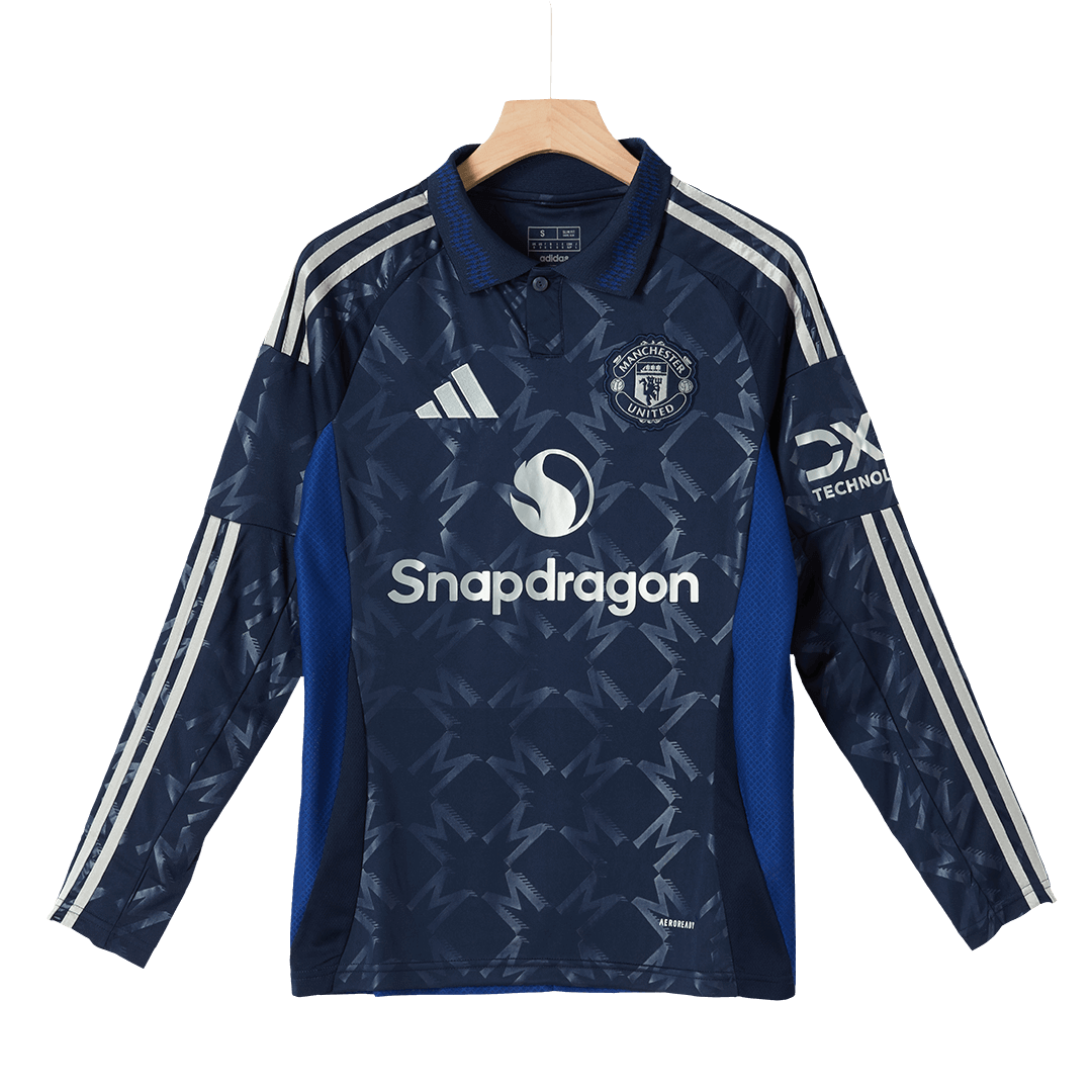 Manchester United Langarm-Auswärts-Fußballtrikot 2024/25