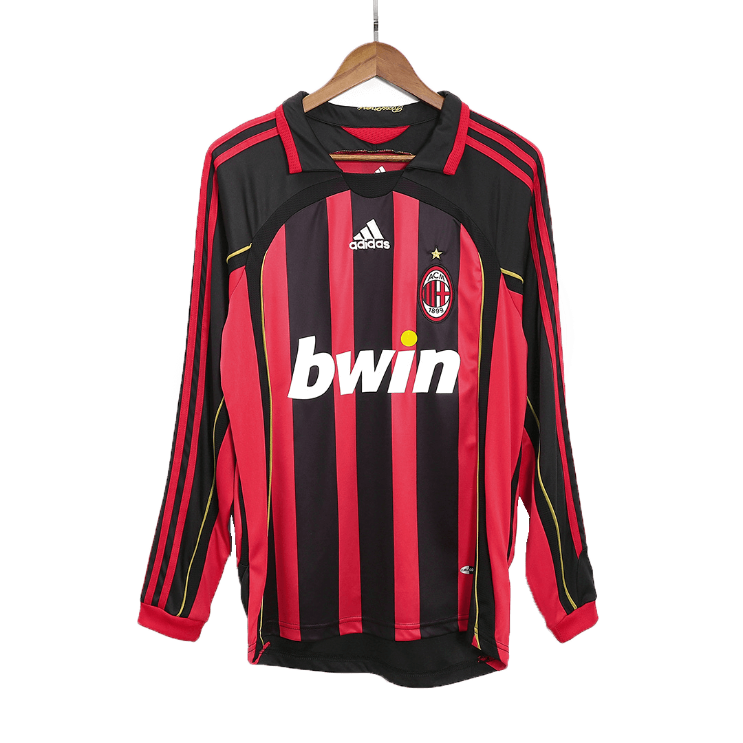 Maillot rétro domicile AC Milan 2006/07 - Manches longues