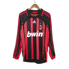 Maillot rétro domicile AC Milan 2006/07 - Manches longues