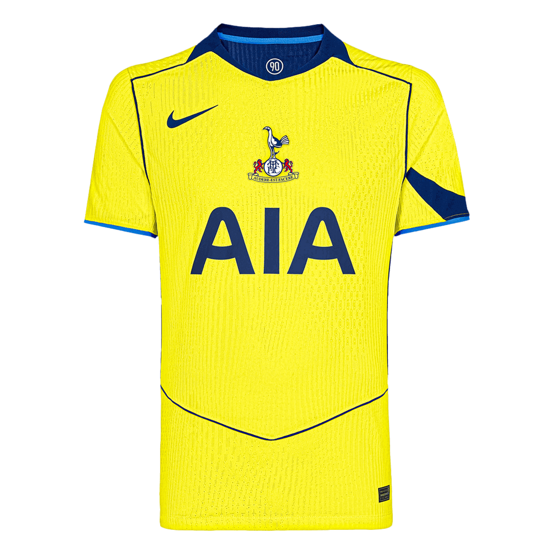 Authentic Tottenham Hotspur Third Away Soccer Jersey 25/26 Yellow